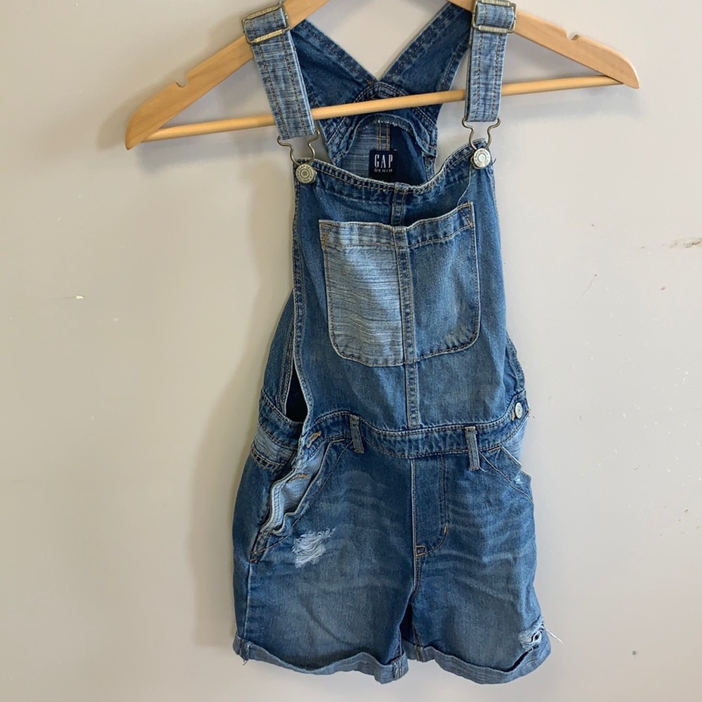 Gap kids distressed Shortalls
